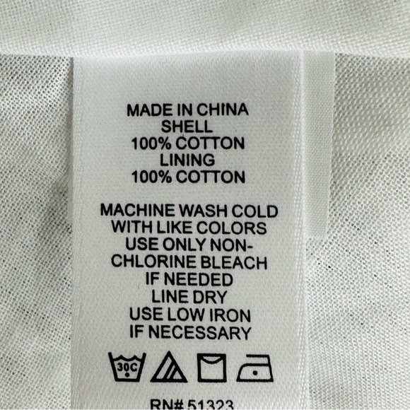 CeCe size Small White Lined Boho Peasant Dress NEW - Picture 10 of 10